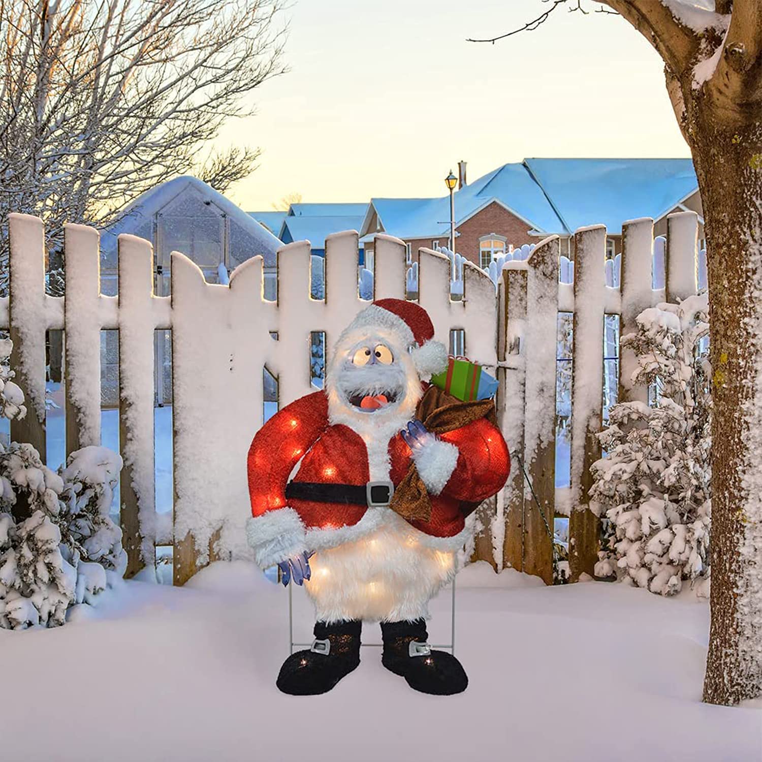 Amazon.com: ProductWorks 24 Inch Santa Bumble the Abominable Snow